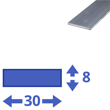 aluminium strip 30x8mm