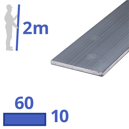 aluminium strip 60x10mm