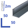 aluminium L-profiel 50x50x2mm