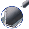 aluminium T-profiel 60x60x3mm