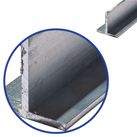 aluminium T-profiel 20x20x2mm