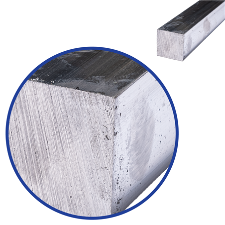 aluminium vierkant 25x25mm, lengte 1000mm