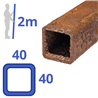 Corten-A koker 40x40x3