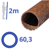 Corten-A buis 60,3x2mm