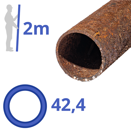 Corten-A buis 42,4x2mm