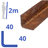 Corten L-profiel 40x40x2mm