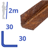 Corten L-profiel 30x30x2mm