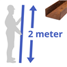 Corten u-profiel 20x40x20x2mm