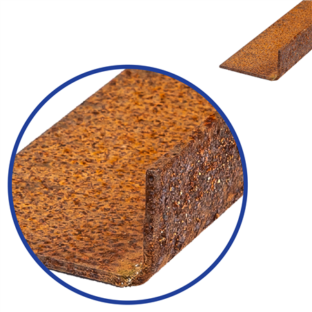 Corten L-profiel 60x30x2mm