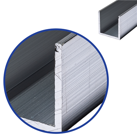 Aluminium U-profiel 25x50x25x2mm