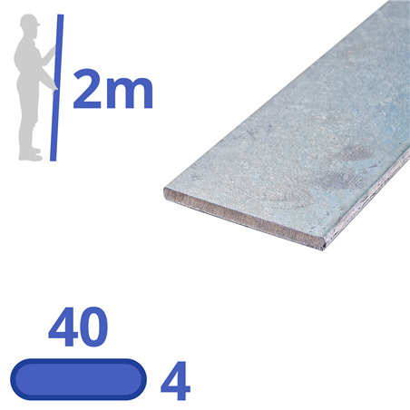 Verzinkte stalen  strip 40x4mm
