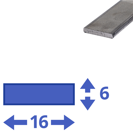 rvs strip 15x6mm