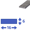 rvs strip 15x6mm