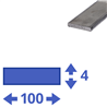 rvs strip 100x4mm
