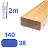 Vurenhout SLS 140x38 mm