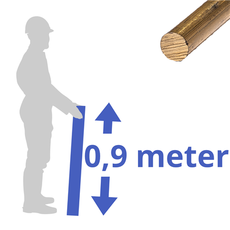 Messing rond 6mm
