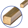Messing vierkant 8x8mm