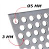 Geperforeerd Rvs 500x1000x1,5mm Rond 5mm