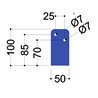 aanlasstrip met 2 gaten (gordingstrip)