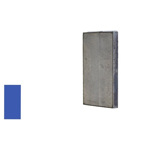Eindplaat vierkant 100x50x4 mm